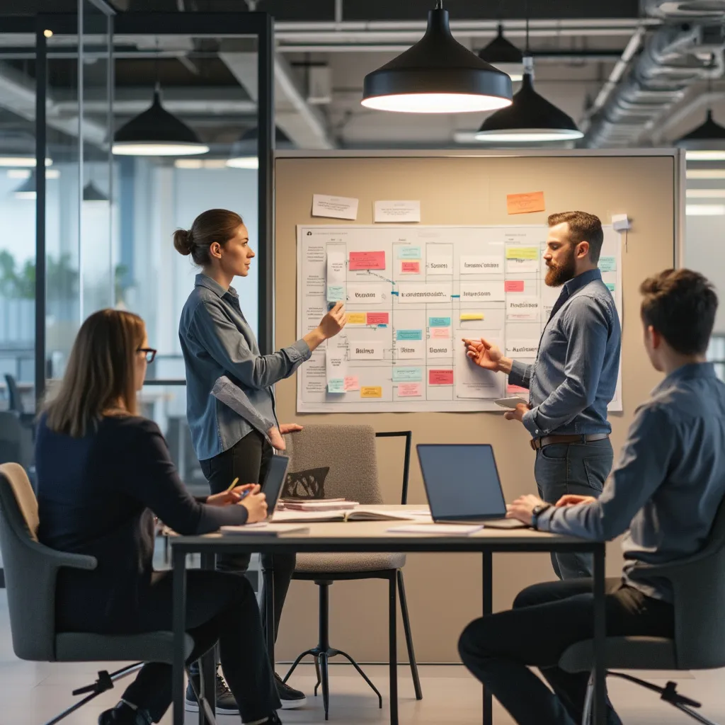 Sesión de trabajo en equipo